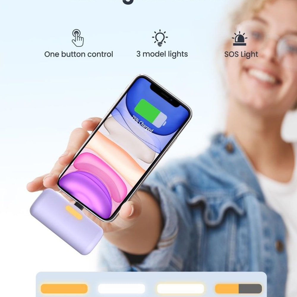 2 in 1 Portable Phone Charger with Stand 5000 mAh with custom logo - image 3