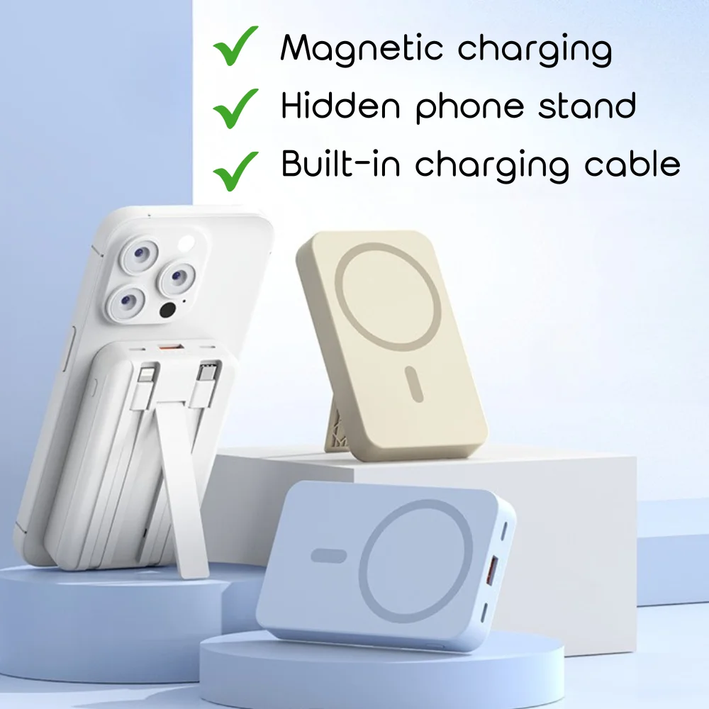 10000mAh Magnetic Power Bank with custom logo - image 3