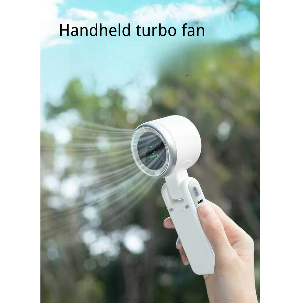 1200mAh Portable Handheld Turbine Fan with custom logo - image 3