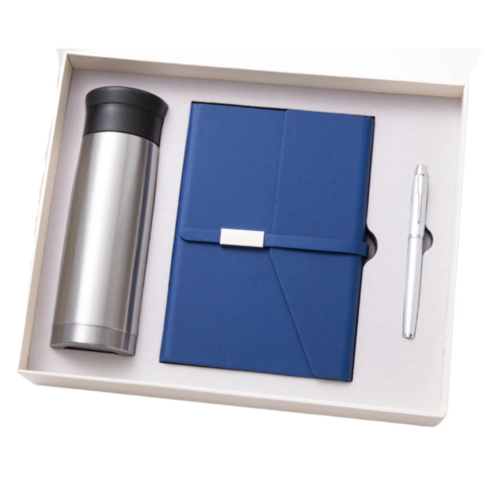 Stainless Steel Tumbler Notebook A5 Journal Gift Set with custom logo - image 3