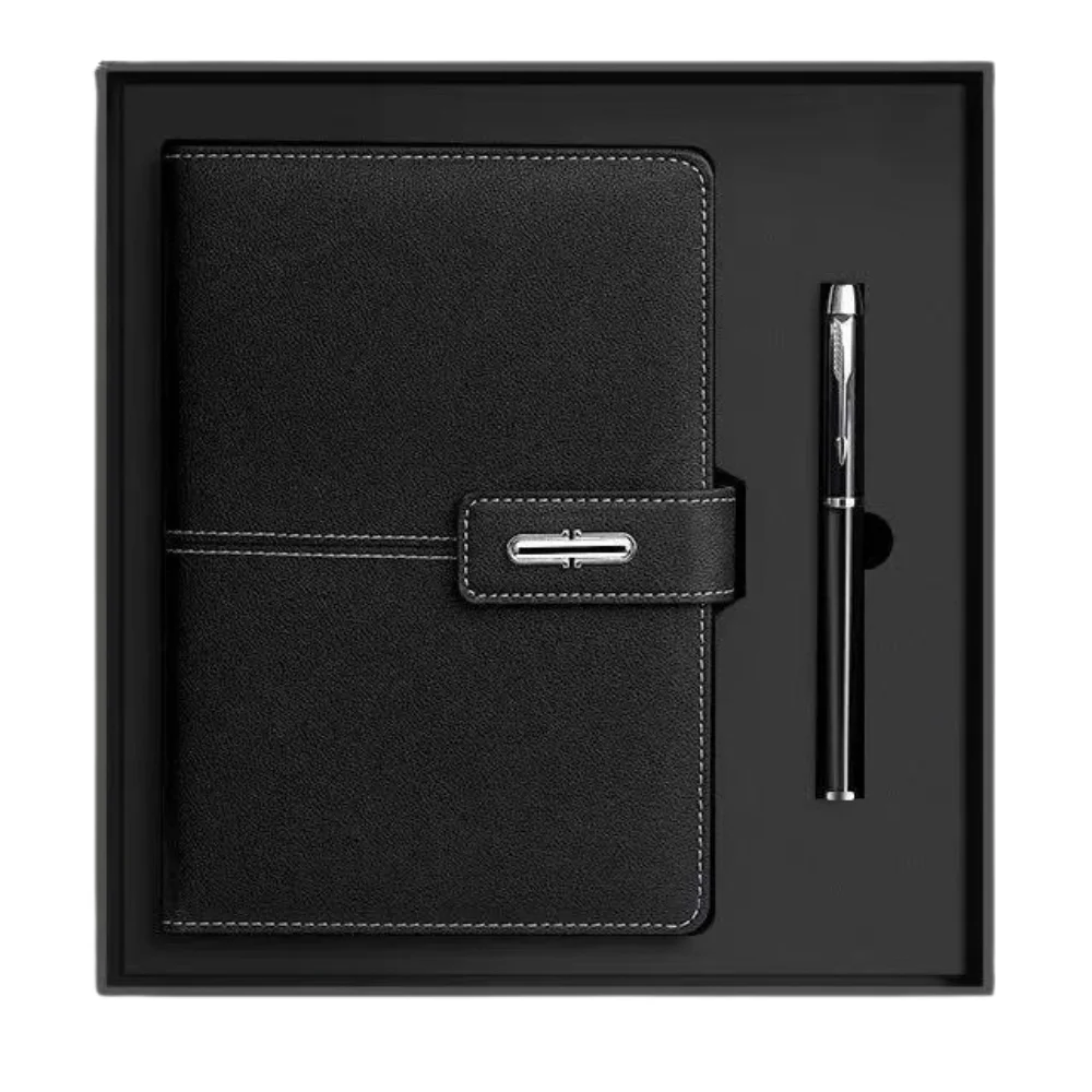 A5 PU Leather Notebook Set with Buckle Closure Gift Box with custom logo - image 4