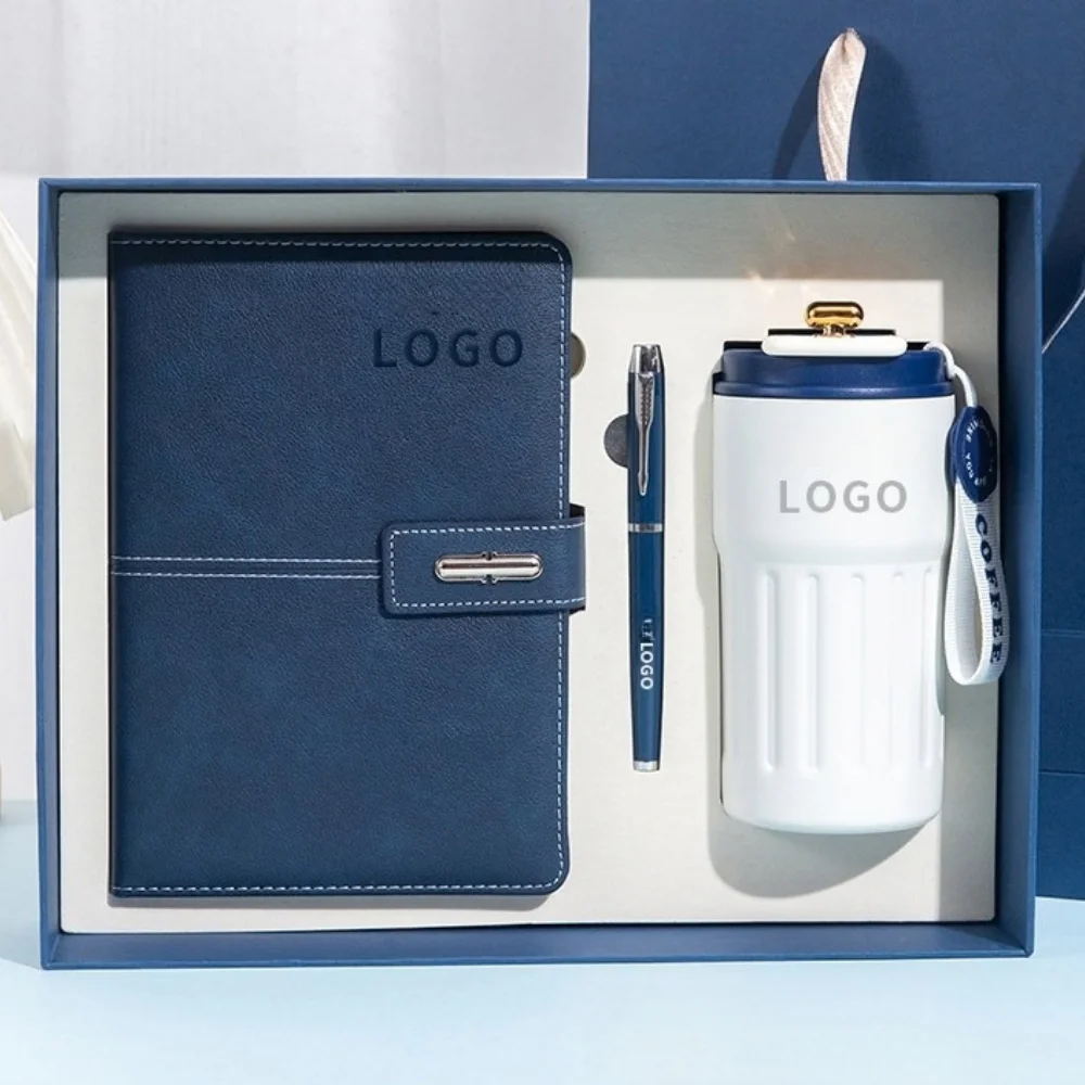A5 Notebook and Tumbler Gift Box Set with custom logo - image 3