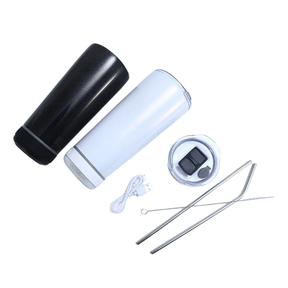 20oz Stainless Steel Bluetooth Speaker Tumbler with custom logo - image 3