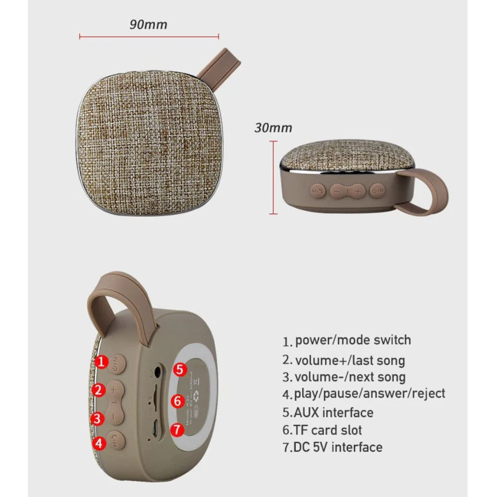 Portable Bluetooth Speaker Outdoor Wireless Pocket Size with custom logo - image 3