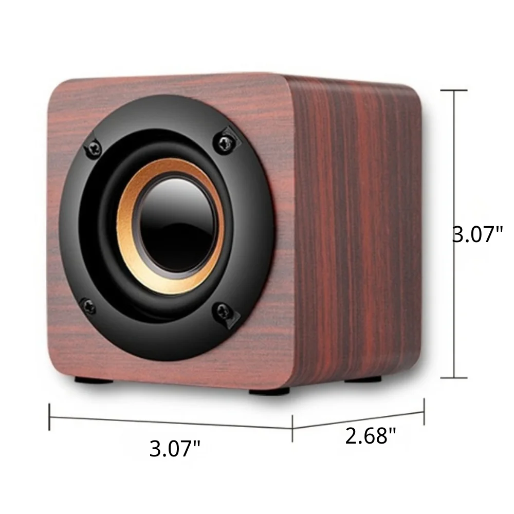 Retro Wooden Wireless Bluetooth Speaker with custom logo - image 3
