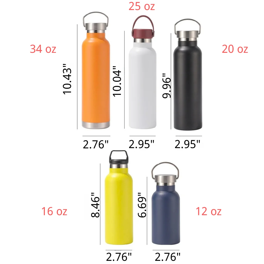 Stainless Steel Wide Mouth Insulated Sports Bottle with custom logo - image 3