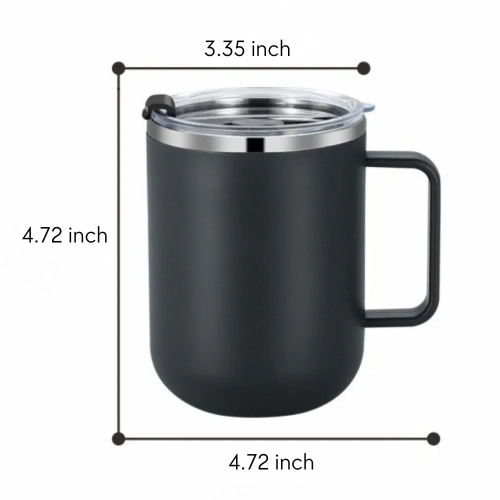 14 oz Stainless Steel Coffee Mug With Lid with custom logo - image 3