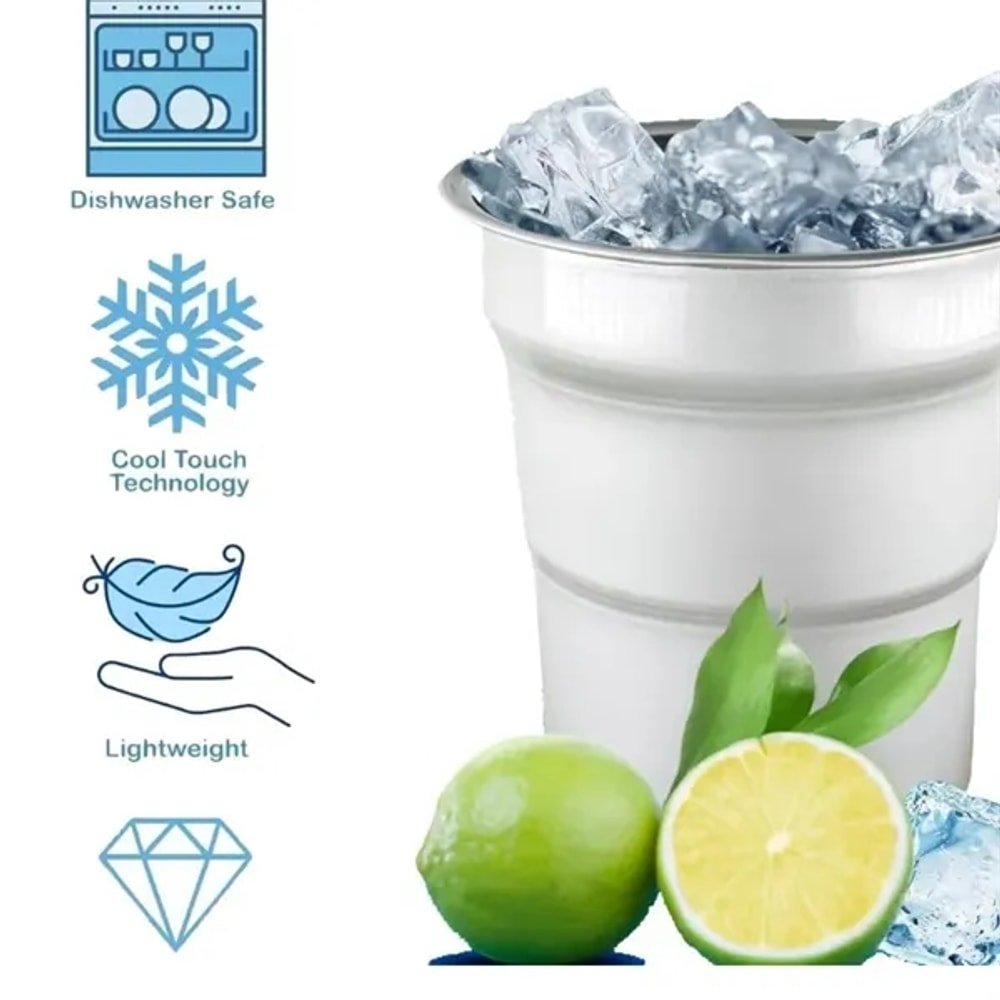 Custom Recyclable Aluminum Cups with logo - Drinkware promotional product