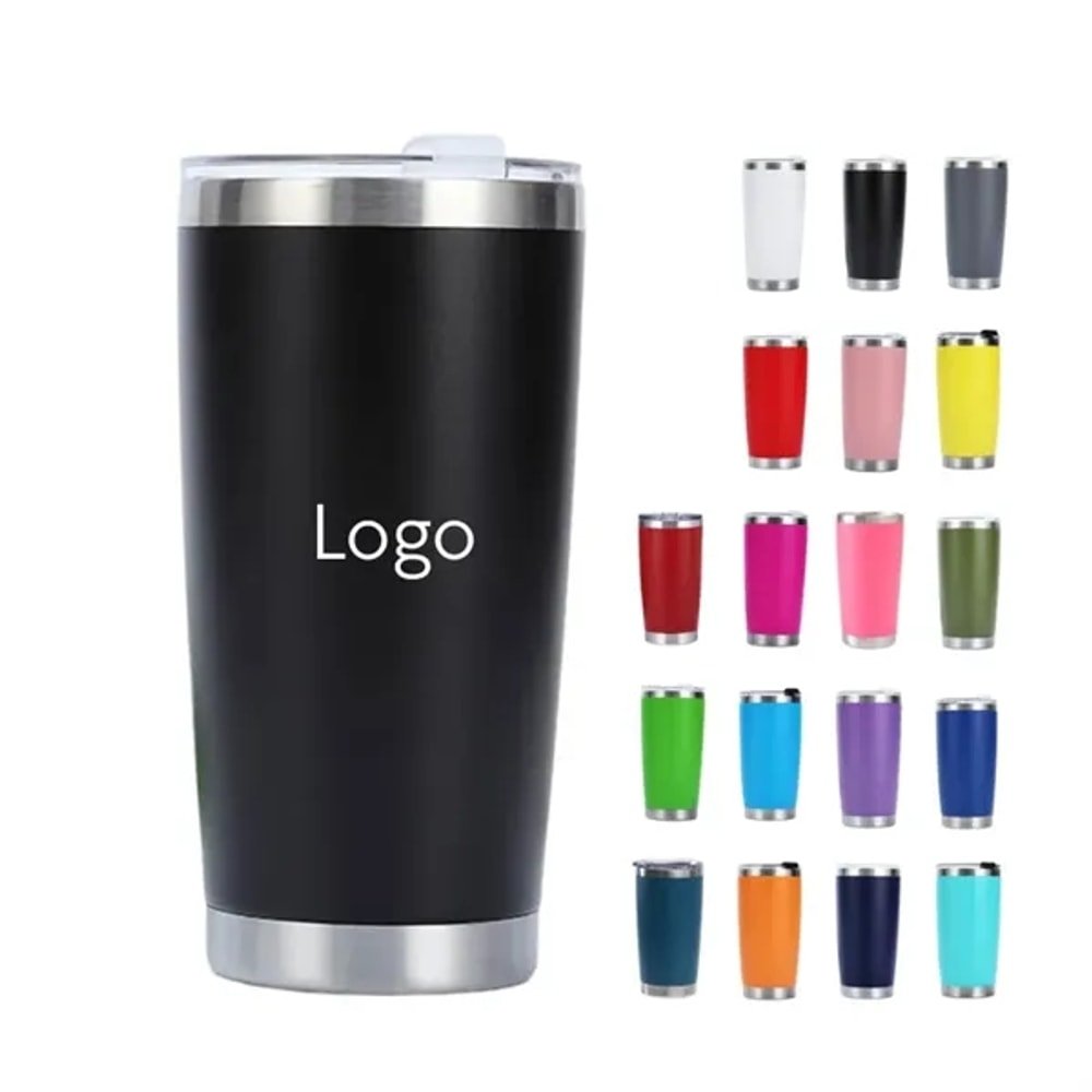 Custom 20 OZ stainless steel insulated mug with logo - promotional product