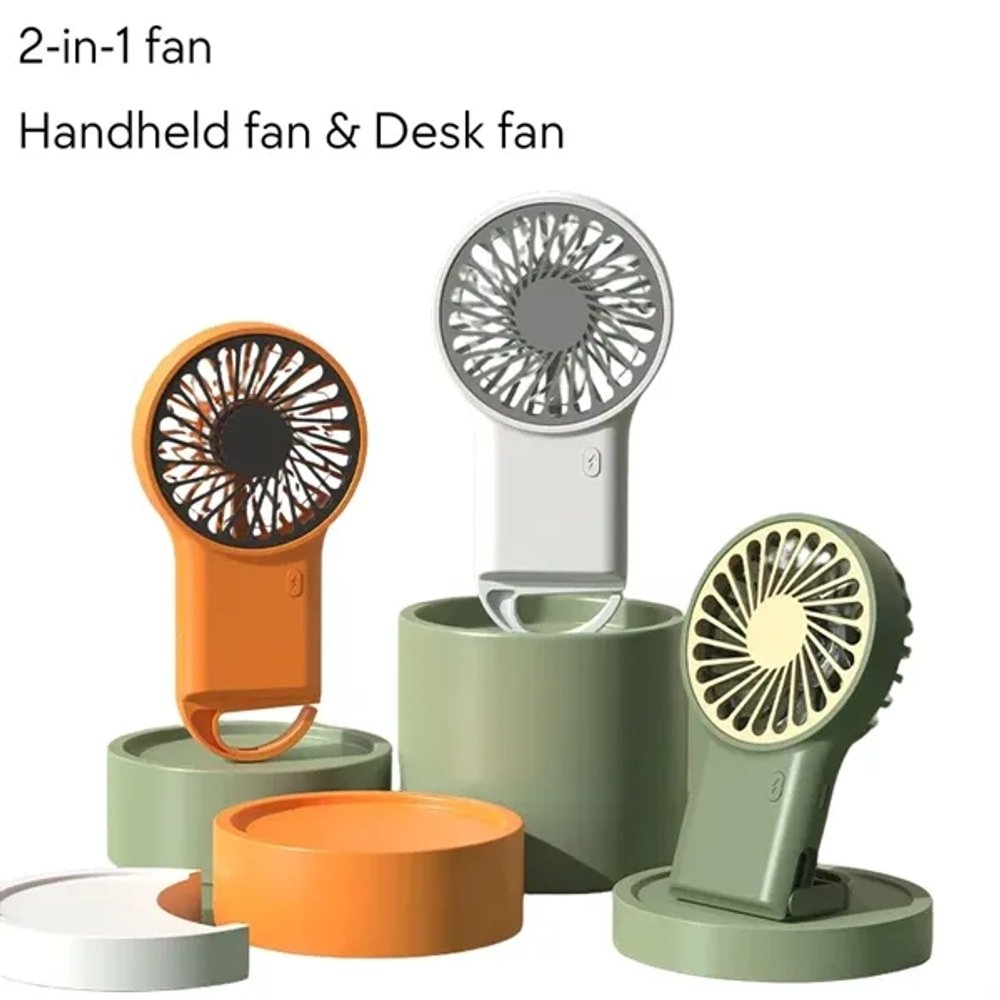 Foldable USB Fan with Carabiner with custom logo - image 2