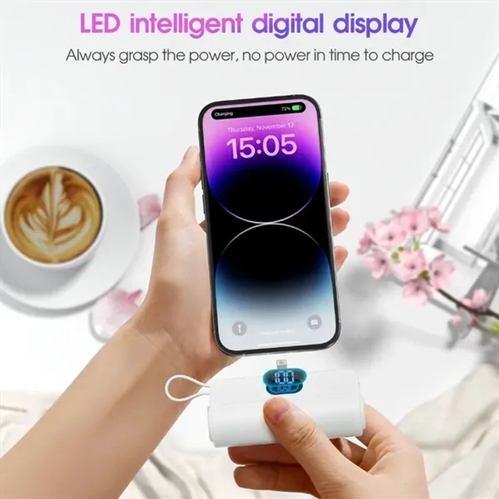 Mini Power Bank with Built-in Cable Flashlight with custom logo - image 5