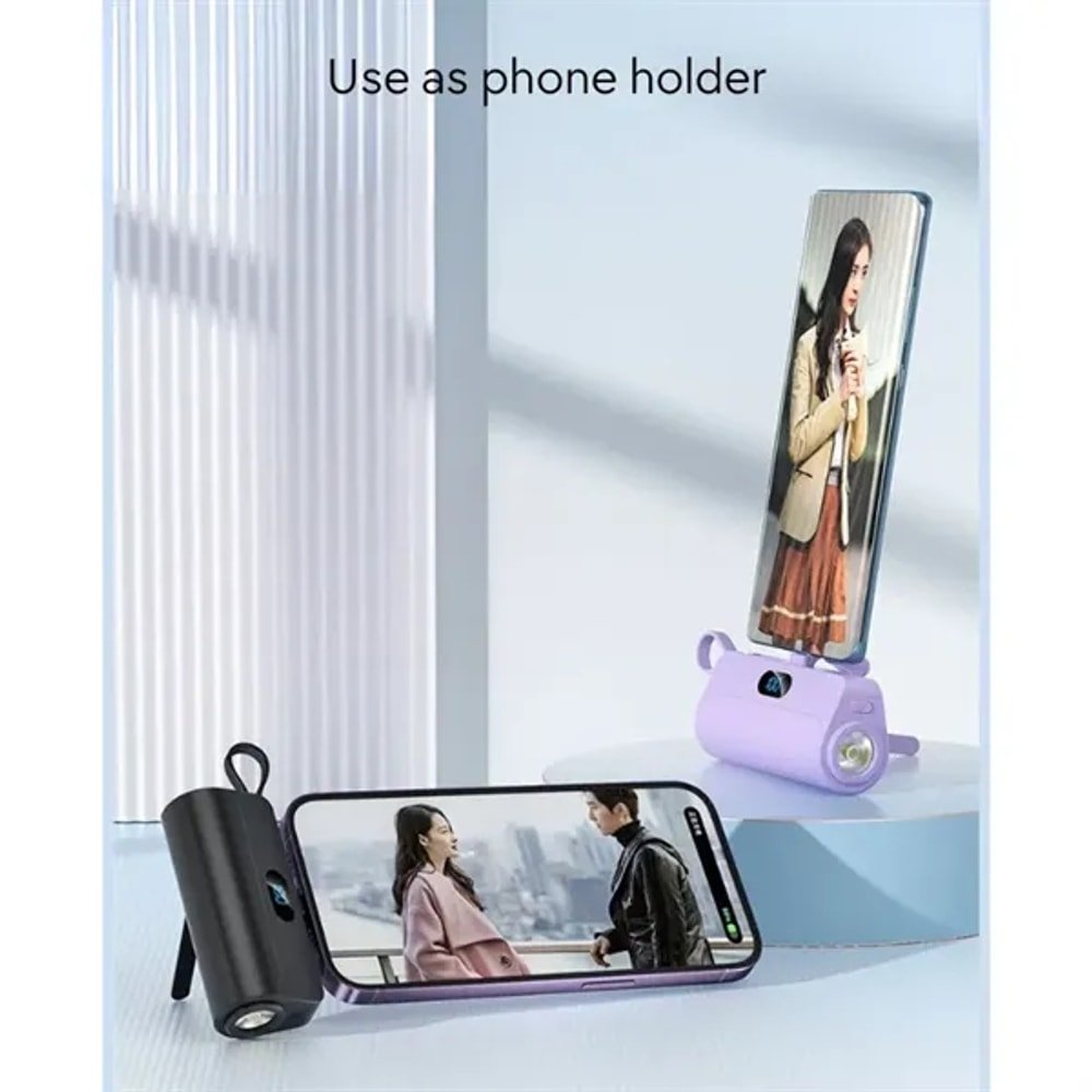 Mini Power Bank with Built-in Cable Flashlight with custom logo - image 6