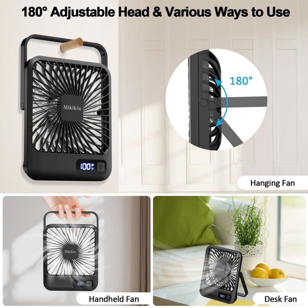 Desk Fan Battery Operated with custom logo - image 5