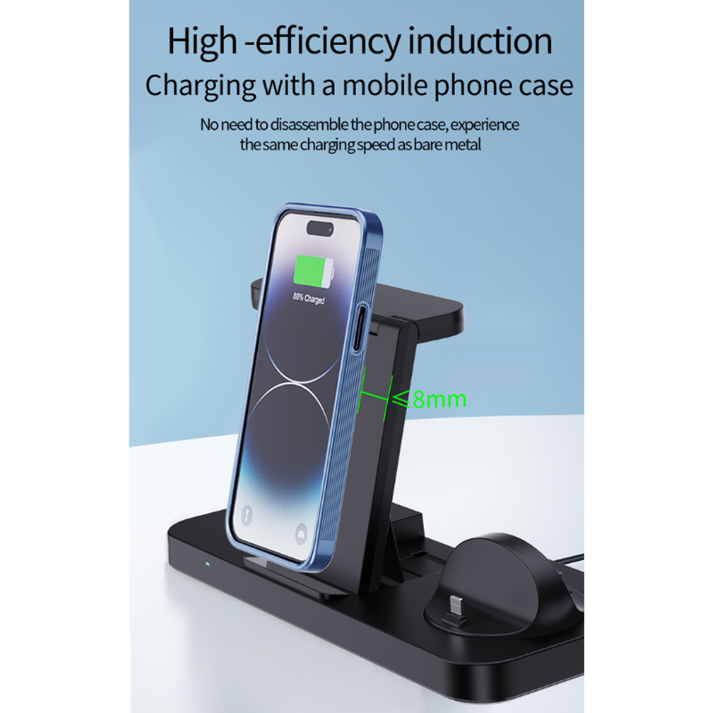 6-in-1 Foldable Wireless Charger with custom logo - image 3