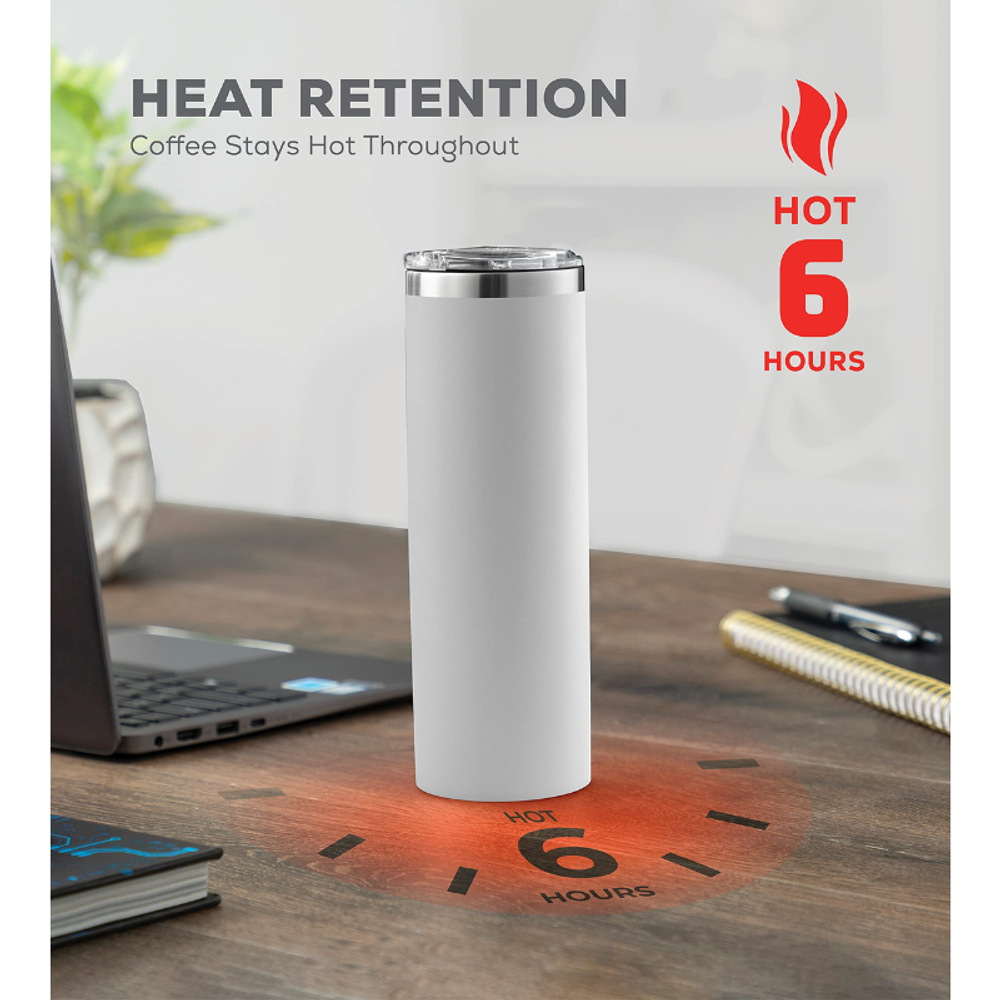 20 Oz Insulated Skinny Stainless Steel Tumbler Set with custom logo - image 5