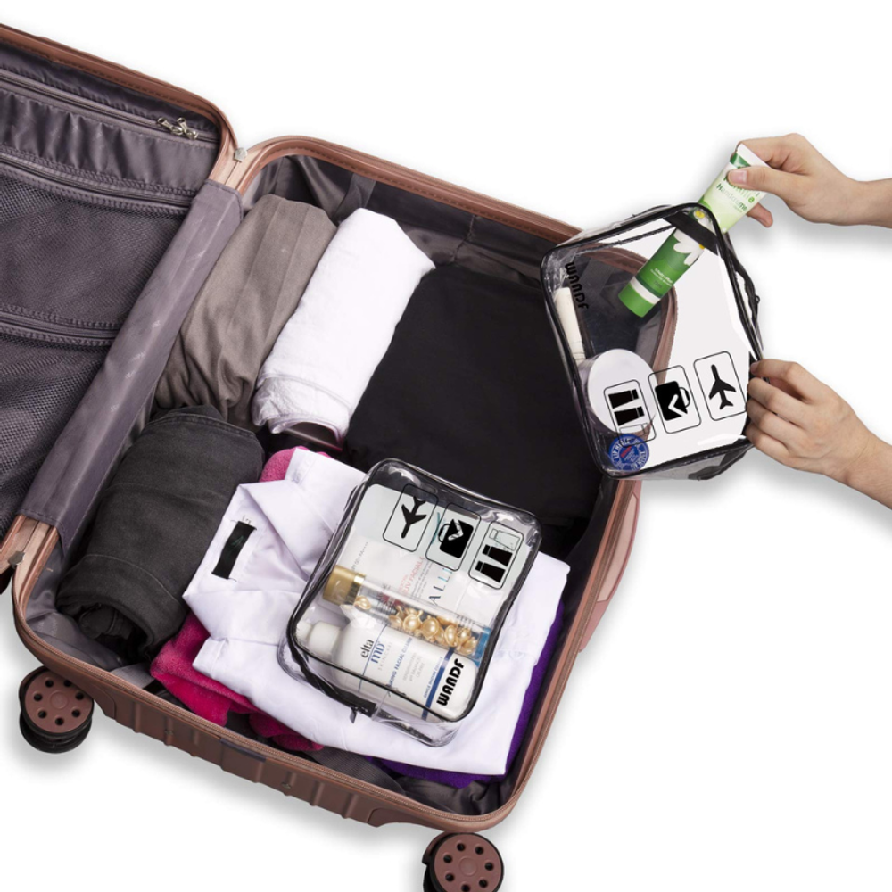 TSA Approved Clear Travel Toiletry Bag with Hand strap with custom logo - image 4