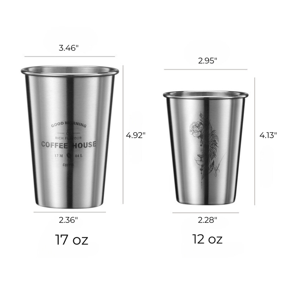 Stainless Steel Pint Cup with custom logo - image 4