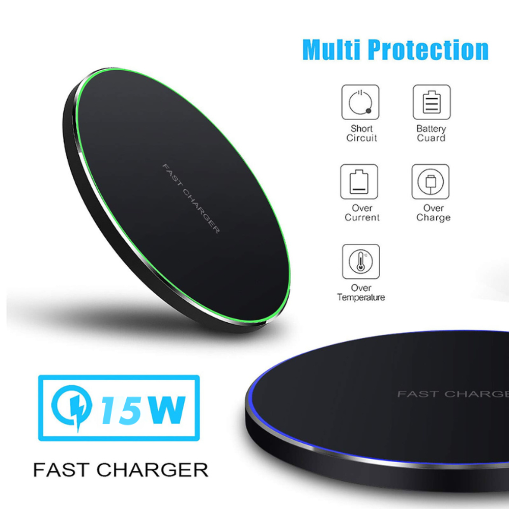 15W Fast Wireless Charger with custom logo - image 4