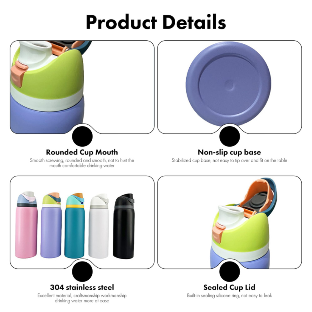 16oz 24oz 32oz Stainless Steel Insulated Water Bottle with custom logo - image 4