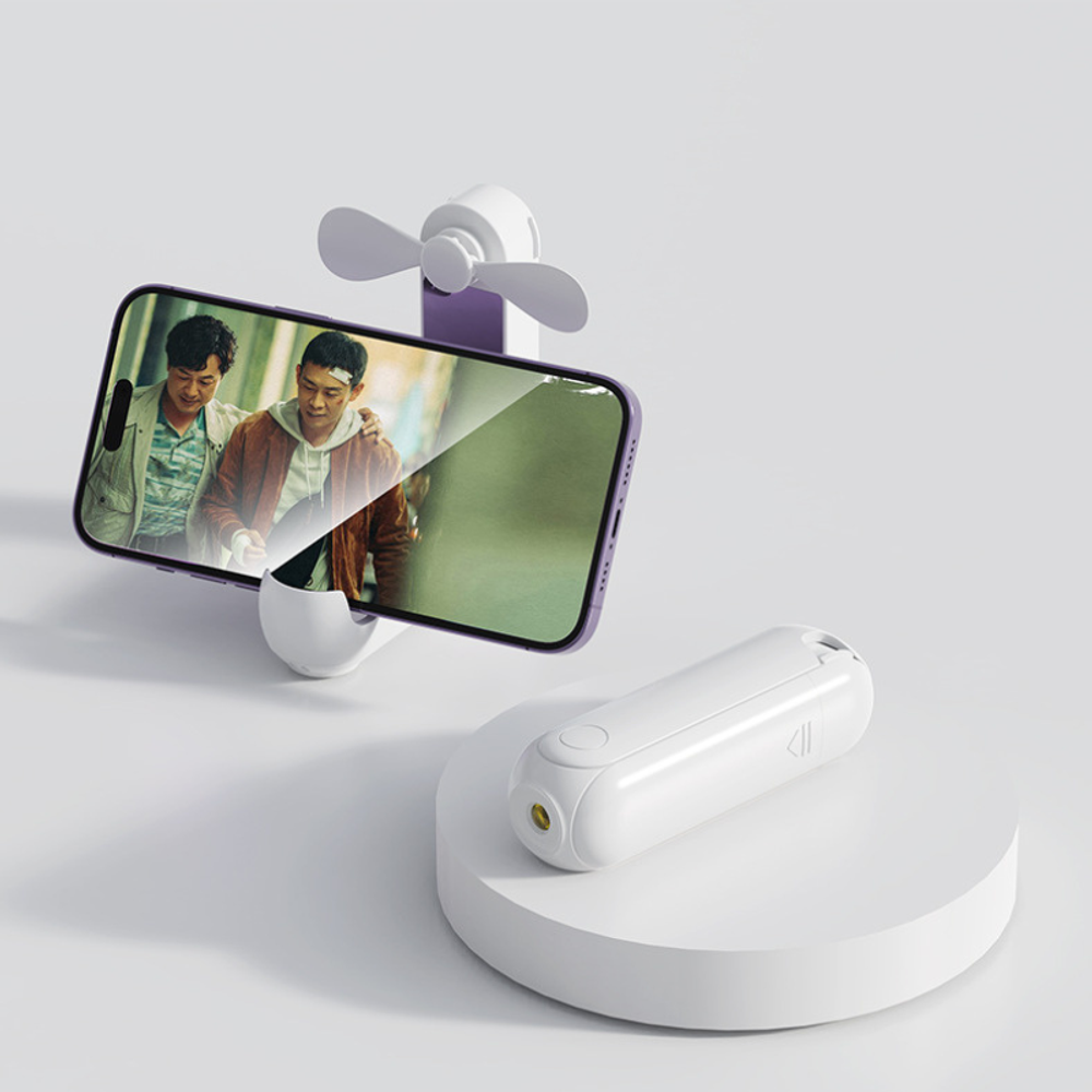 5 in 1 Portable Handheld Fan with Power Bank Mirror with custom logo - image 3