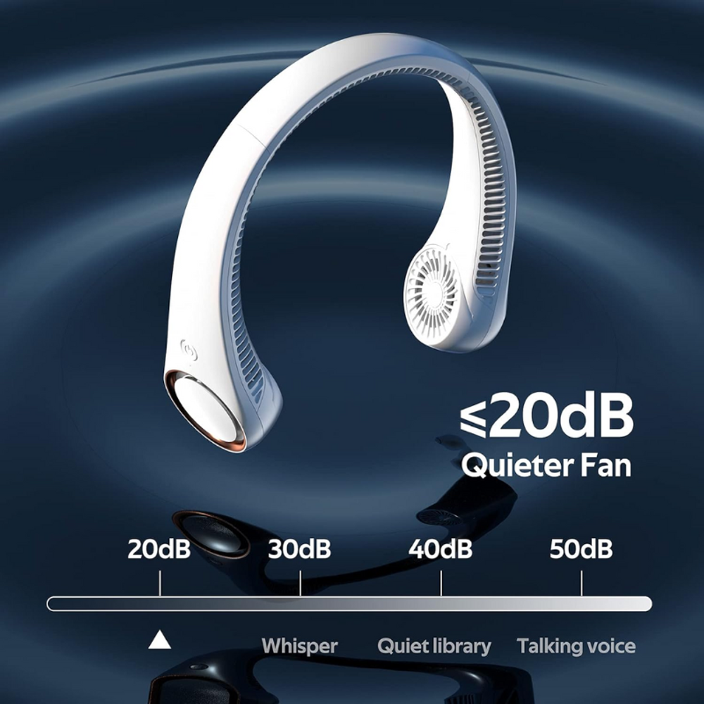4000mAh Portable Neck Fan with custom logo - image 4
