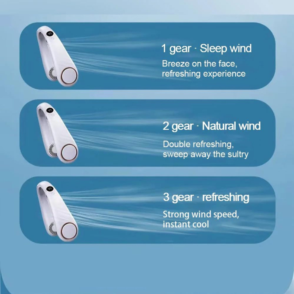 Portable Neck Fan with custom logo - image 4
