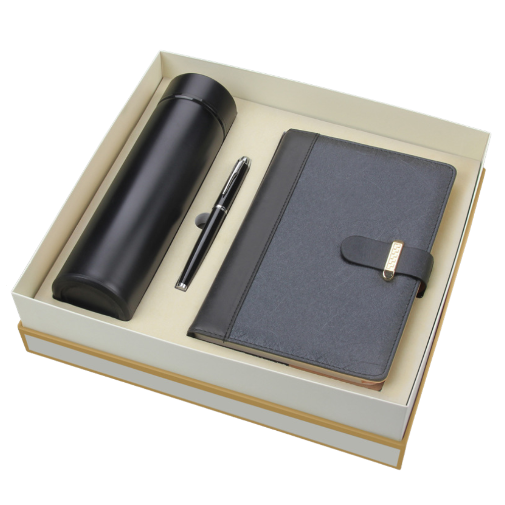 Business Gift Set A5 Notebook,Bottle & Pen with custom logo - image 4