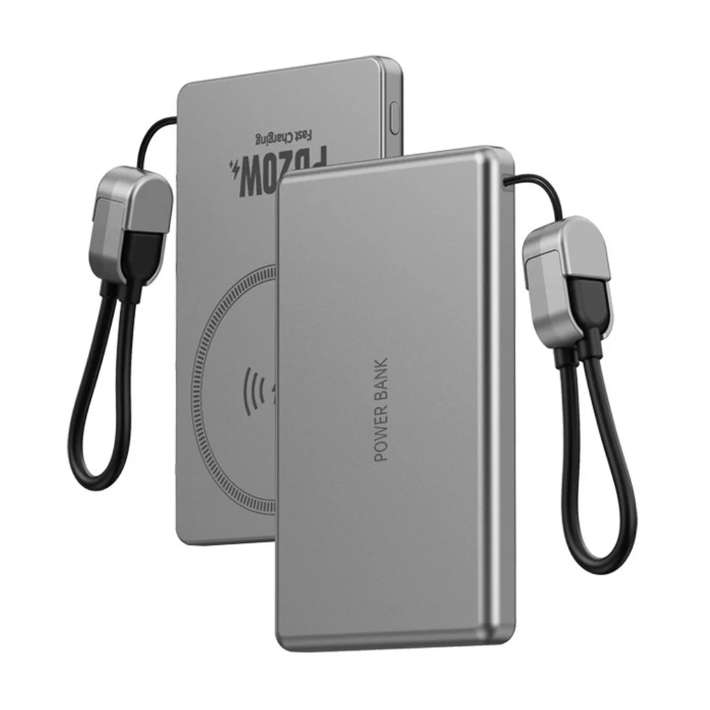 10000mAh Metal Magnetic Power Bank with custom logo - image 4