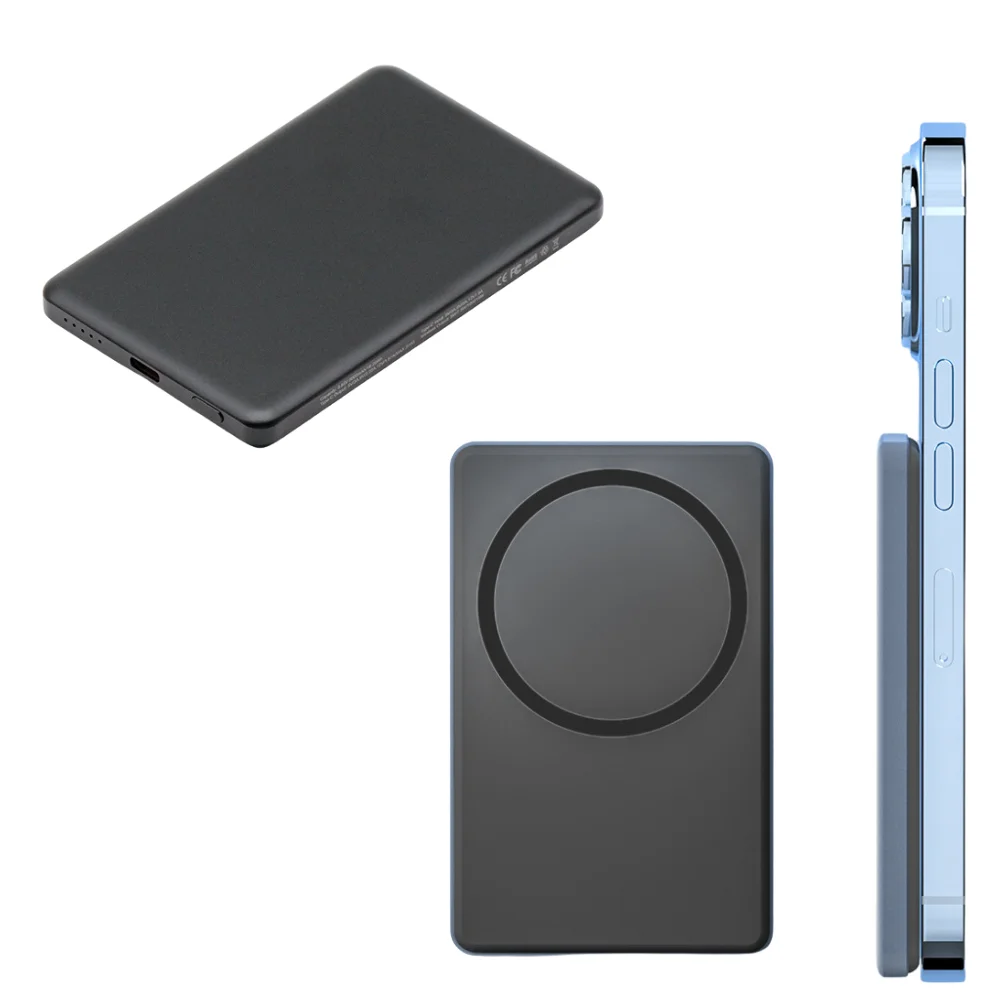 5000mAh Slim Magnetic Wireless Power Bank with custom logo - image 4