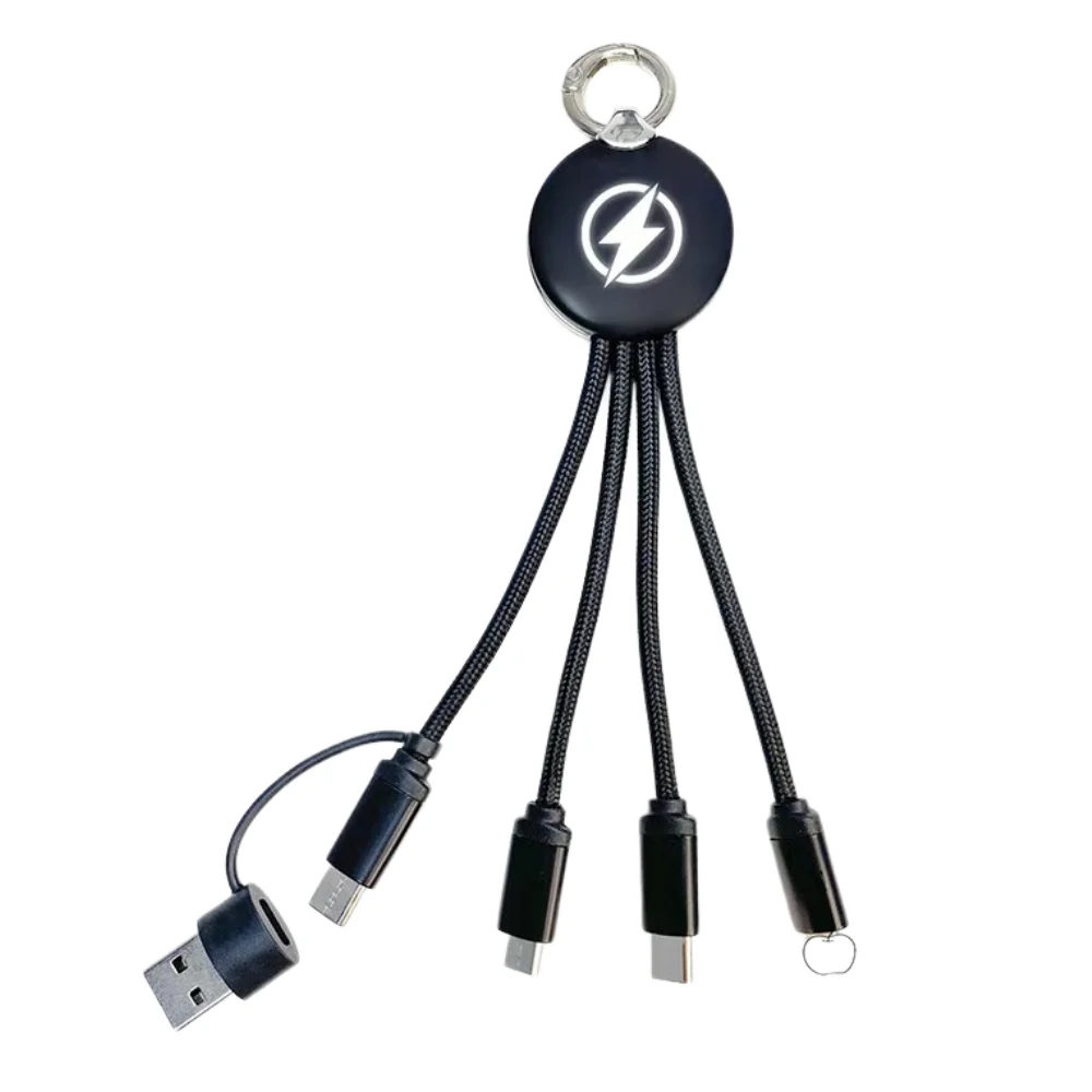 Keychain 5-in-1 Charging Cable with custom logo - image 4
