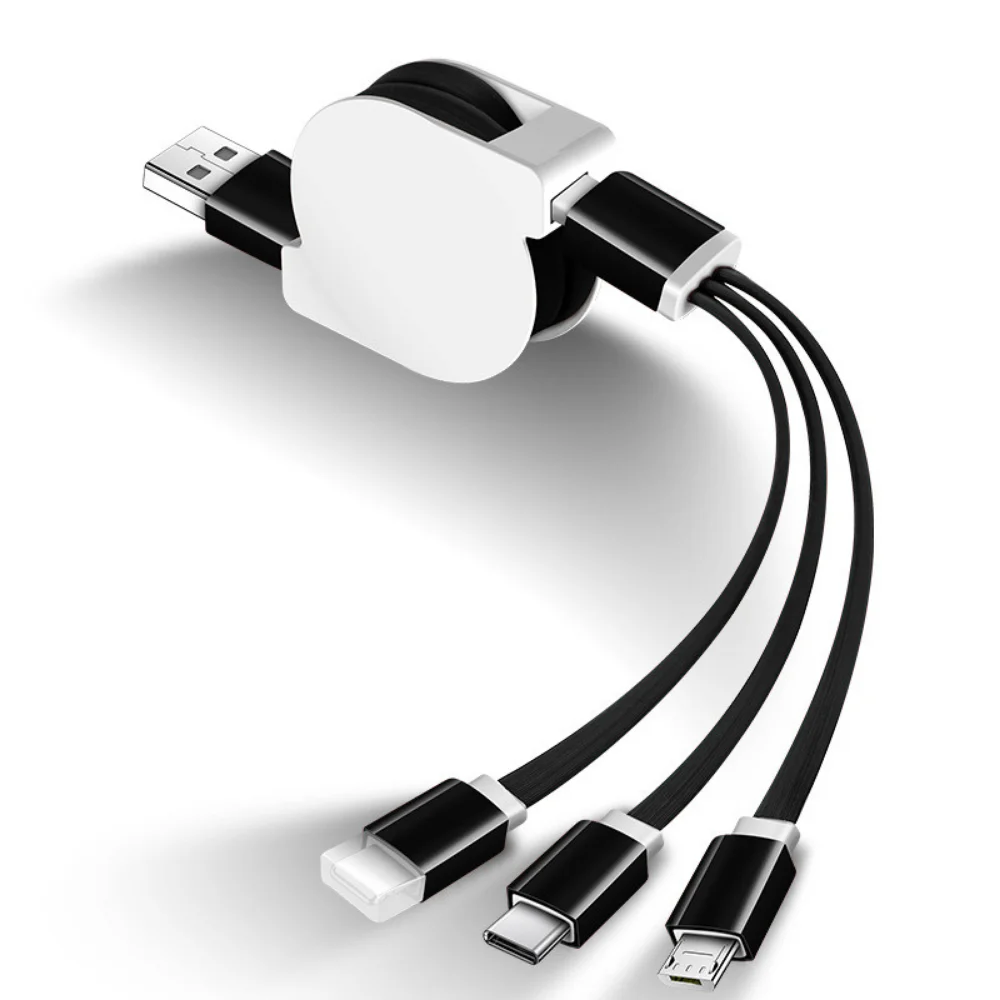 Retractable 3-in-1 Fast Charging Cable with custom logo - image 4