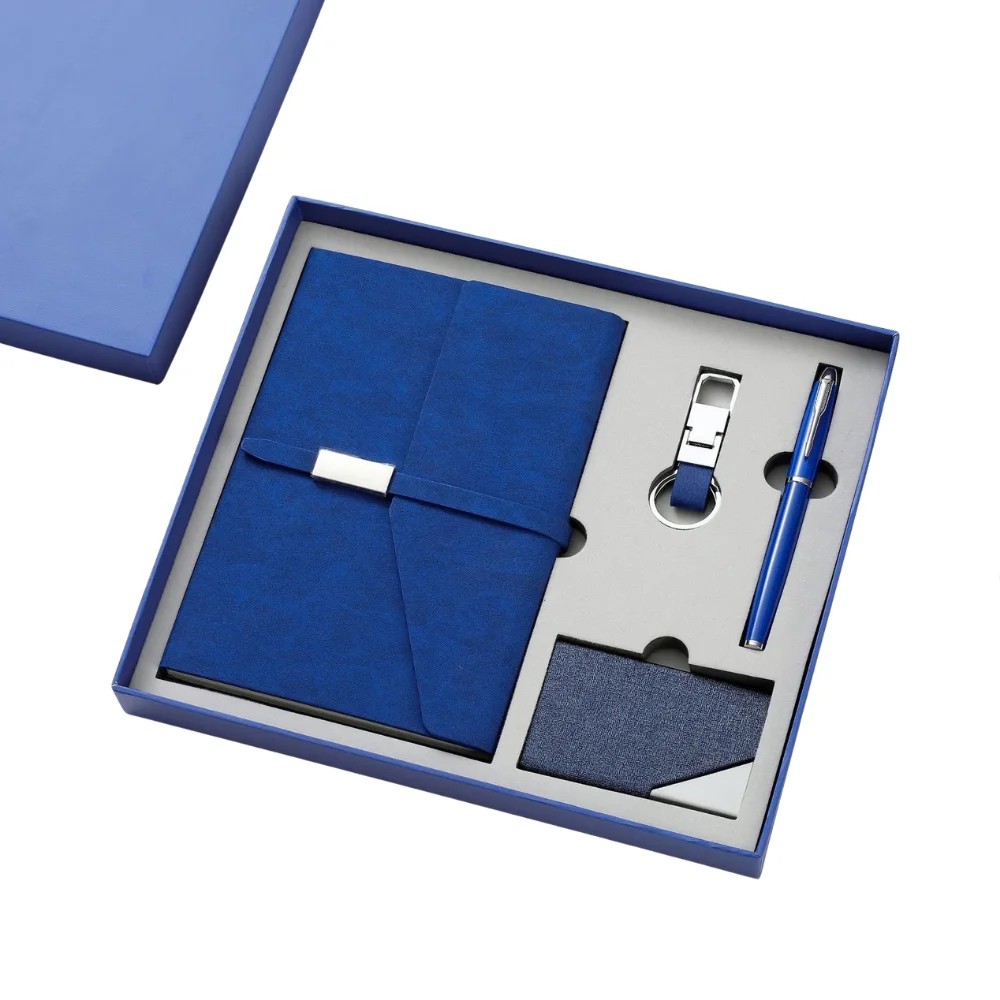 Notebook Card Holder Keychain Gift Box Set with custom logo - image 4