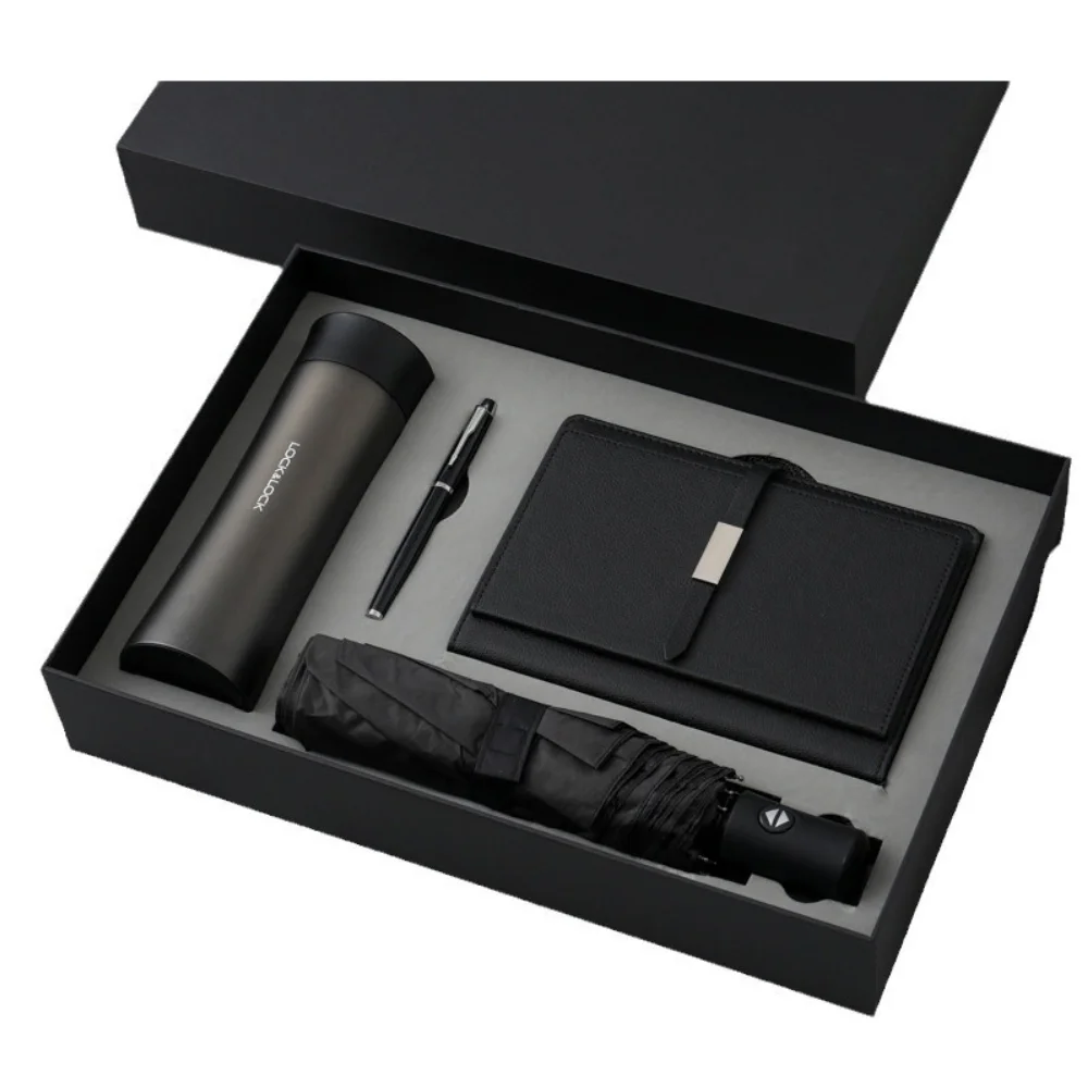 Smart Temperature Tumbler & Umbrella Gift Set with custom logo - image 4