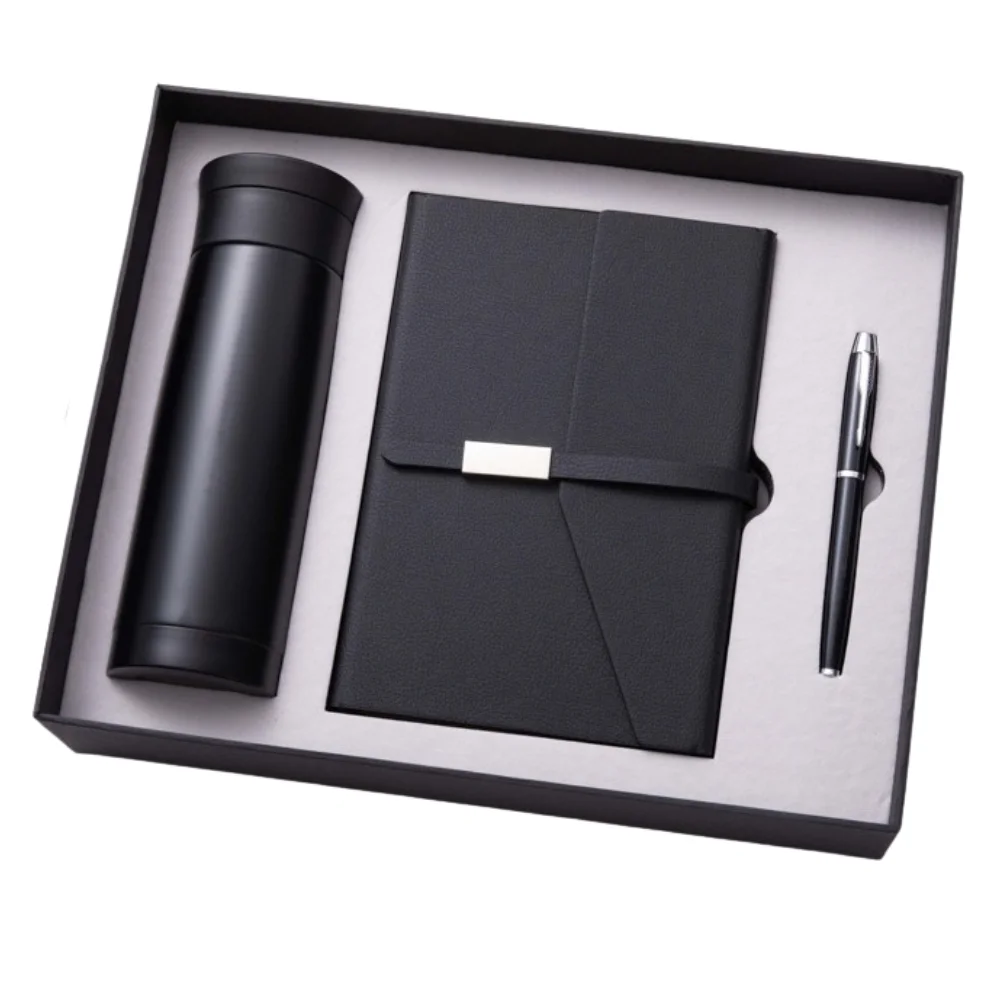 Stainless Steel Tumbler Notebook A5 Journal Gift Set with custom logo - image 4
