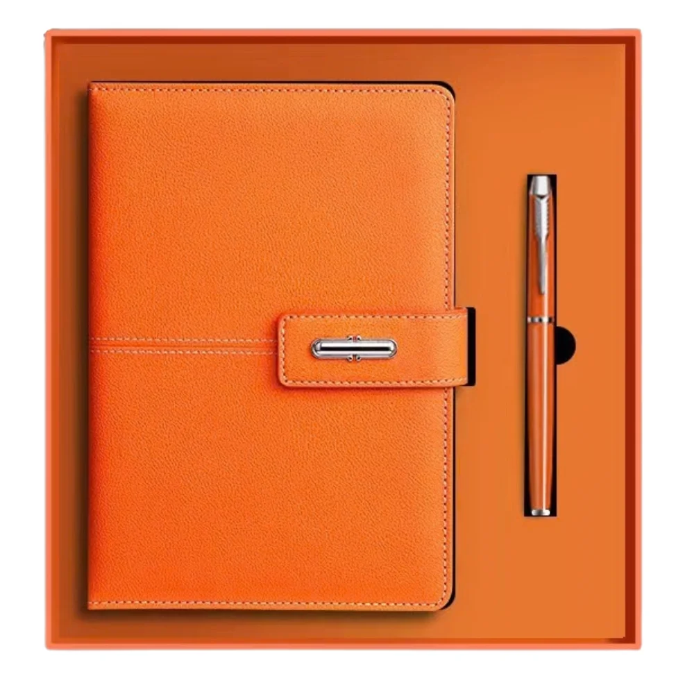 A5 PU Leather Notebook Set with Buckle Closure Gift Box with custom logo - image 5