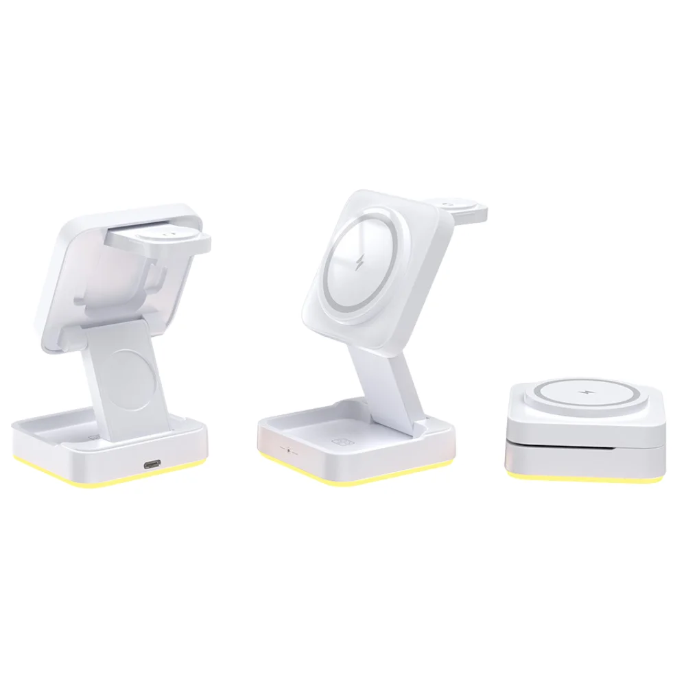 Foldable 3-in-1 Wireless Charging Stand with custom logo - image 4