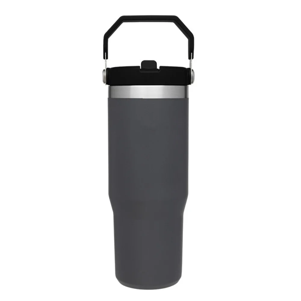 30oz Vacuum Insulated Tumbler with Straw with custom logo - image 4