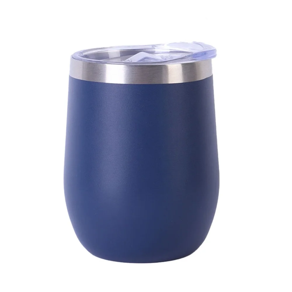 12oz Egg Shape Stainless Steel Wine Tumbler with custom logo - image 4