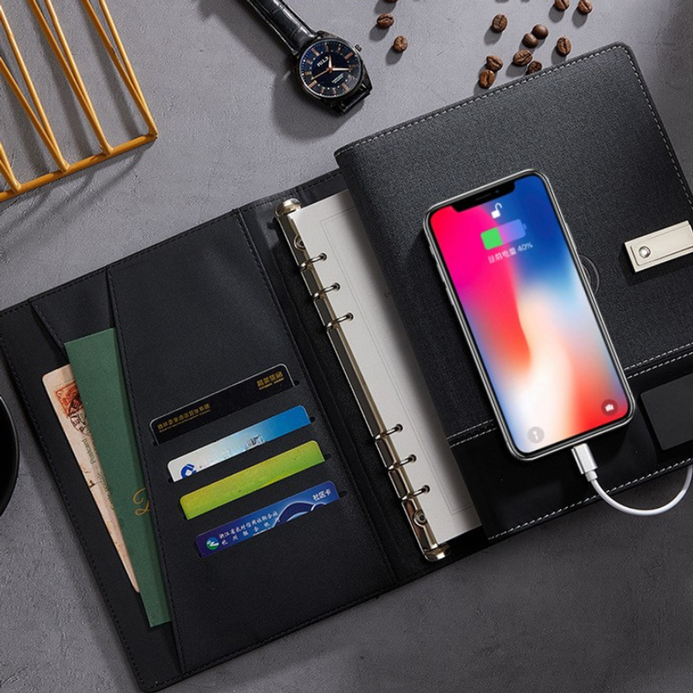 Wireless Charging Notebook Power Bank with custom logo - image 4