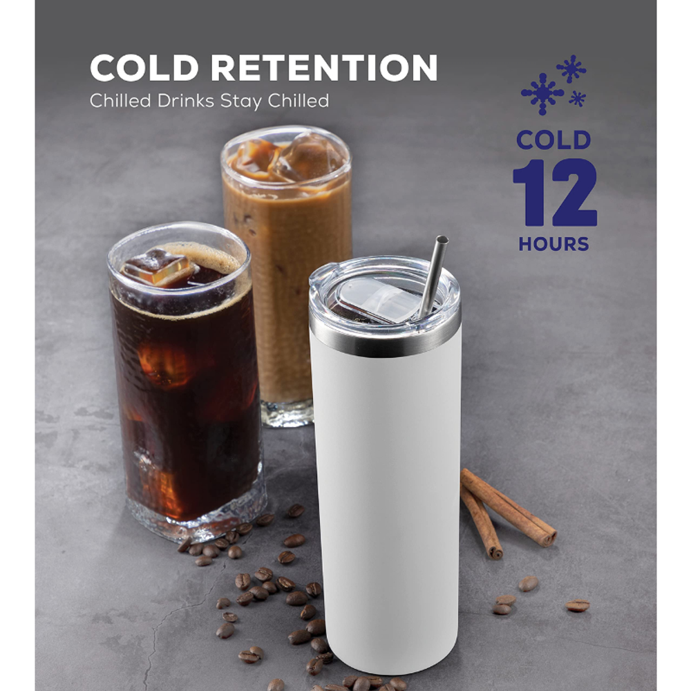 20 Oz Insulated Skinny Stainless Steel Tumbler Set with custom logo - image 4