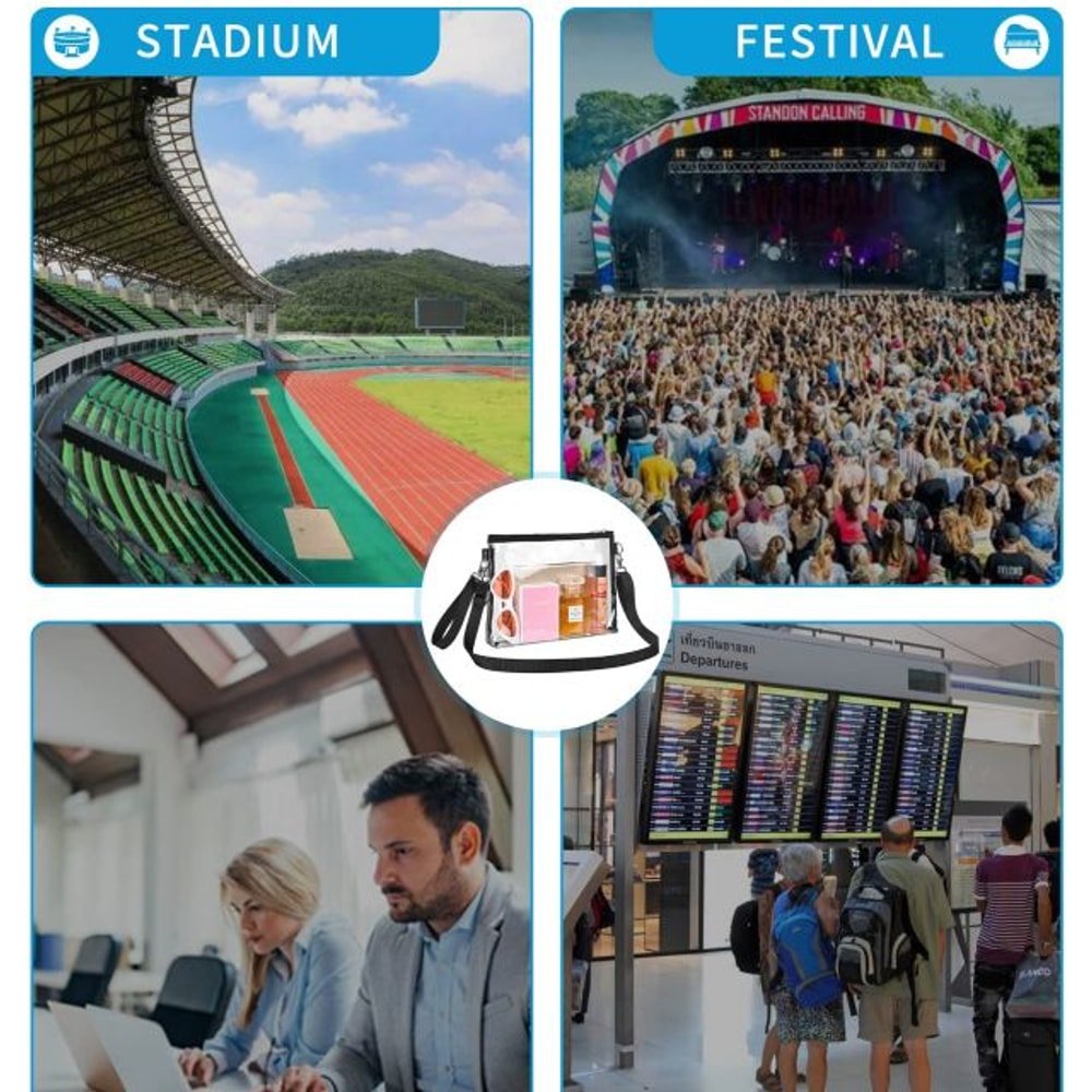 Clear Purse Stadium Approved for Women with custom logo - image 5