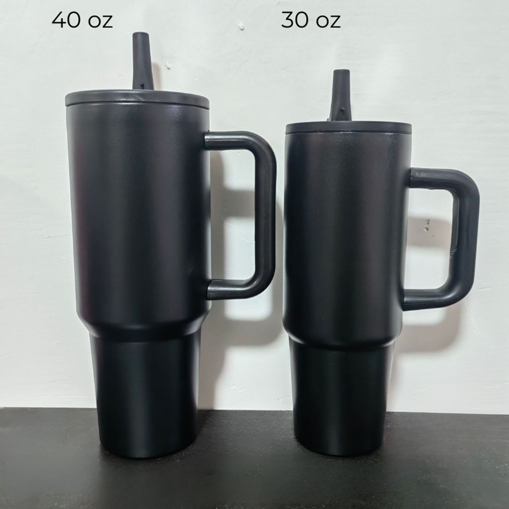 30 oz 40 oz Tumbler with Handle & Flip Straw with custom logo - image 5