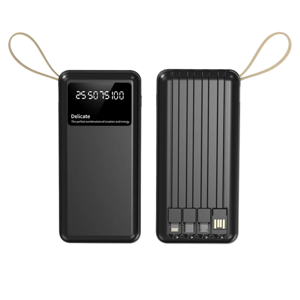 10000 mAh Portable Chargers with Built in Cables with custom logo - image 5