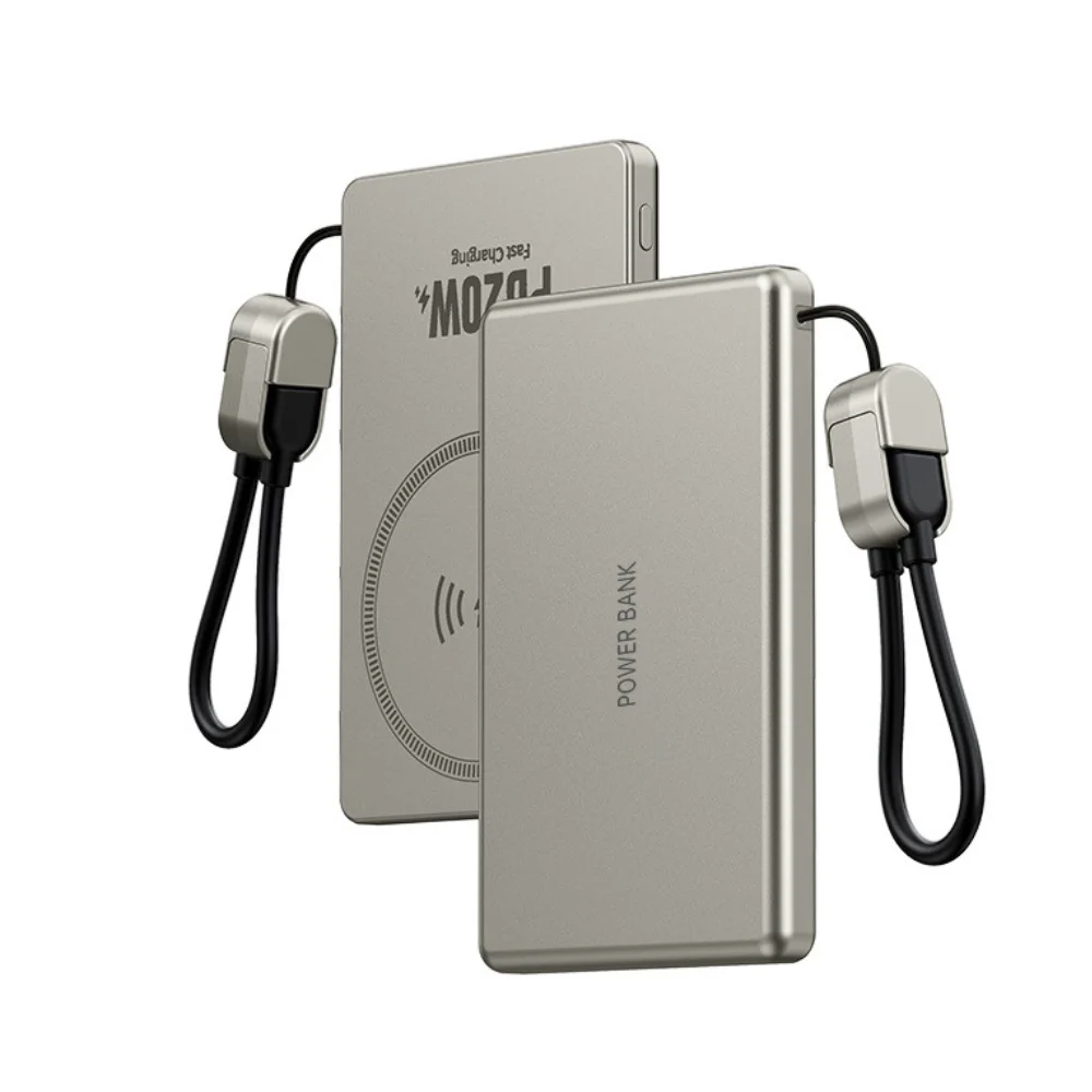 10000mAh Metal Magnetic Power Bank with custom logo - image 5