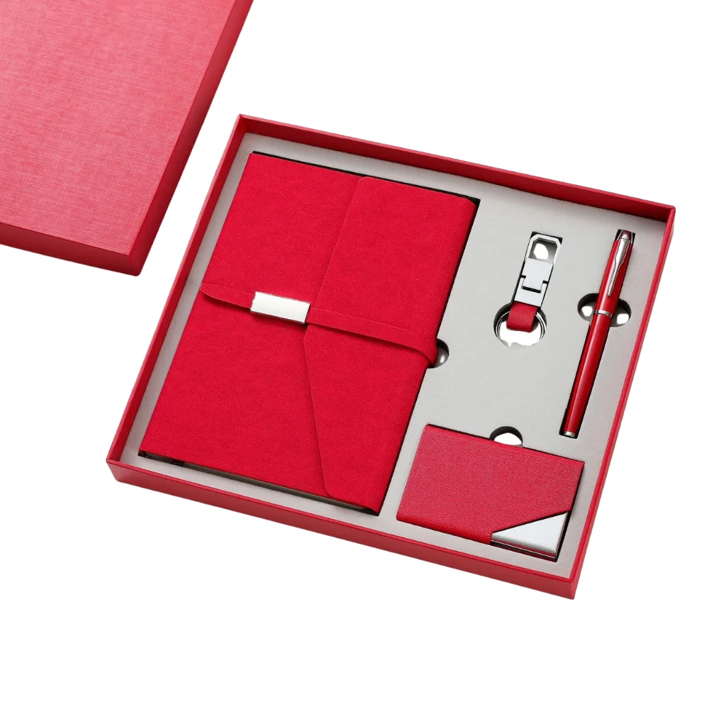 Notebook Card Holder Keychain Gift Box Set with custom logo - image 5