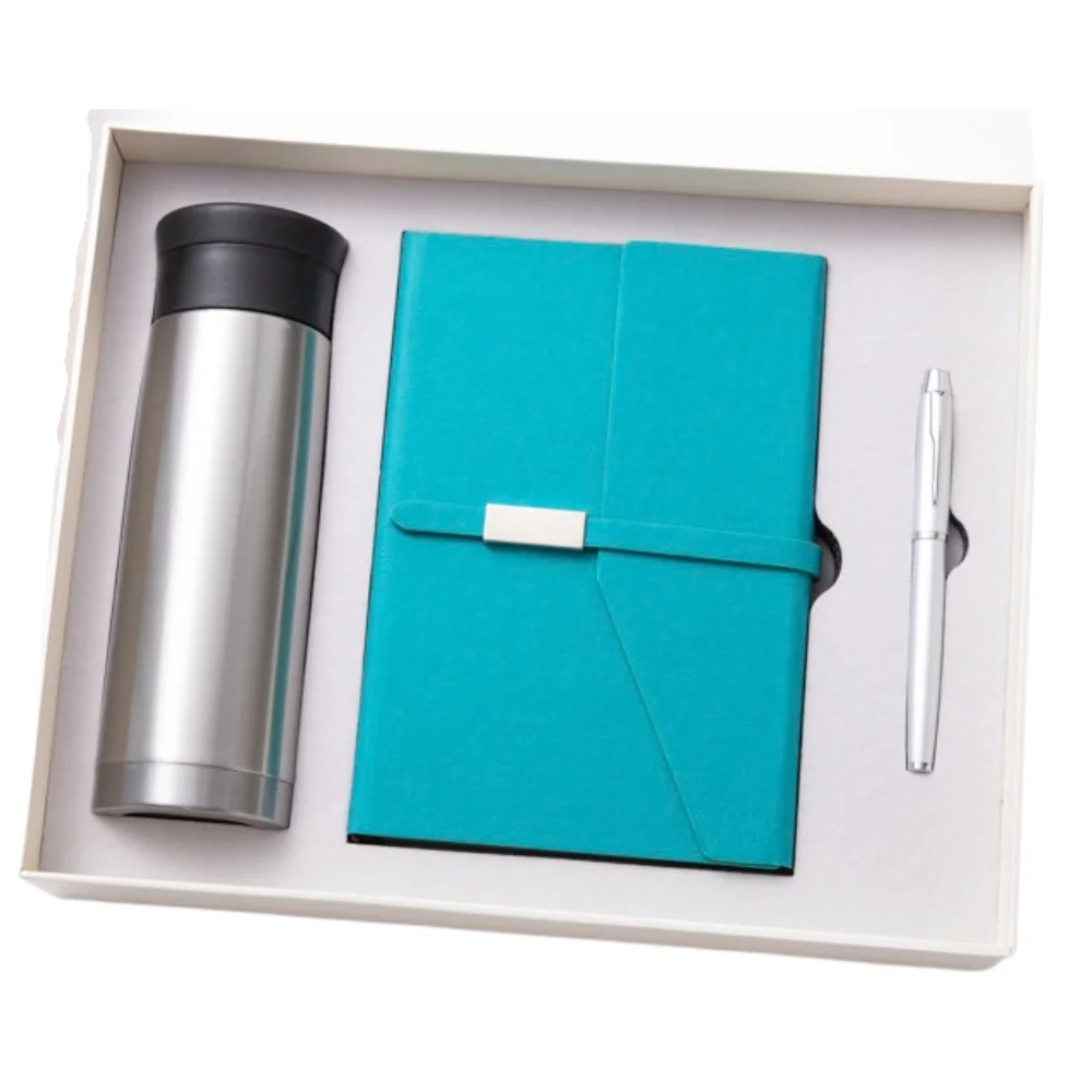 Stainless Steel Tumbler Notebook A5 Journal Gift Set with custom logo - image 5