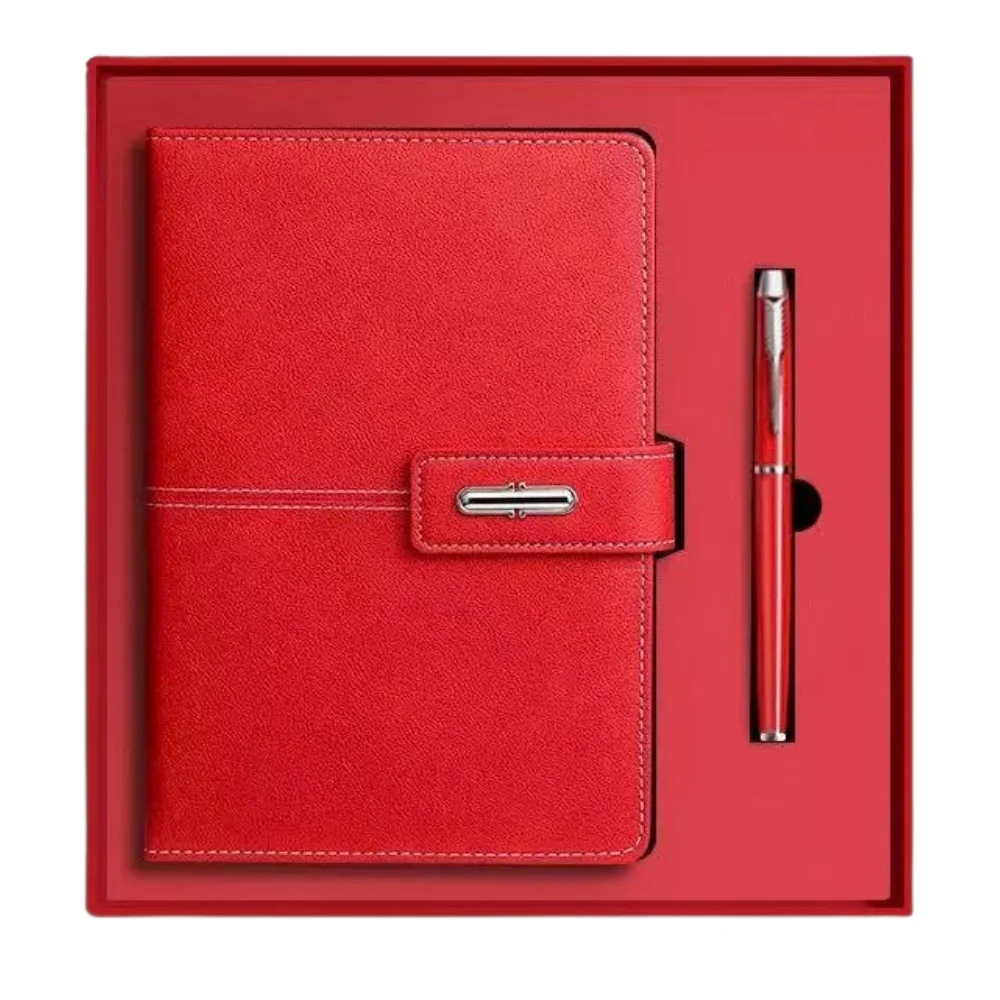 A5 PU Leather Notebook Set with Buckle Closure Gift Box with custom logo - image 6