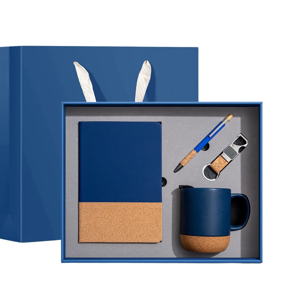 A5 PU Notebook and Pen Gift Box Set with custom logo - image 4