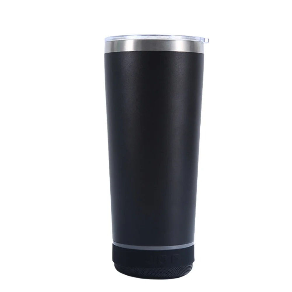 20oz Stainless Steel Bluetooth Speaker Tumbler with custom logo - image 5