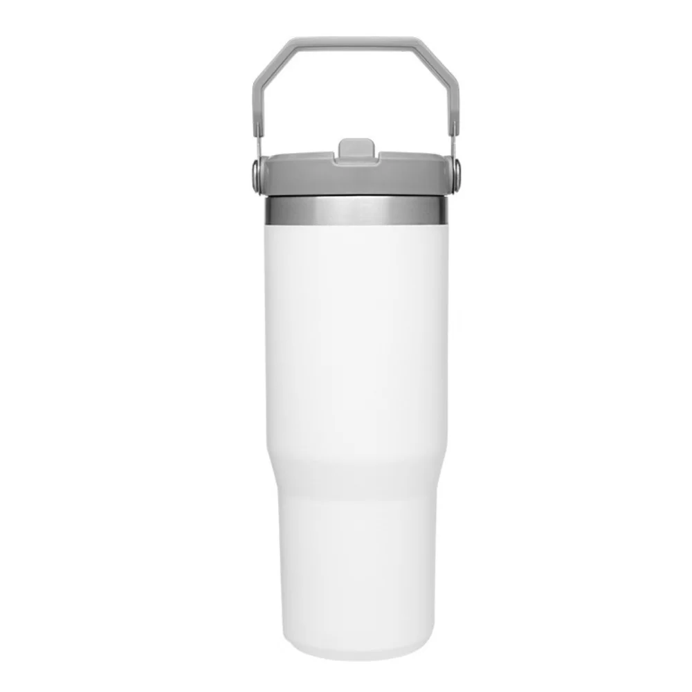 30oz Vacuum Insulated Tumbler with Straw with custom logo - image 5
